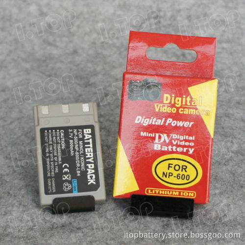Power camcorder battery For Konica Minolta NP-600, 3.7V 800mAh, 18 months warranty